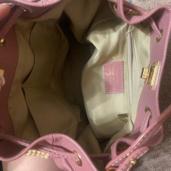 mauve leather and wicker purse-marshalls - Picture 4 of 4